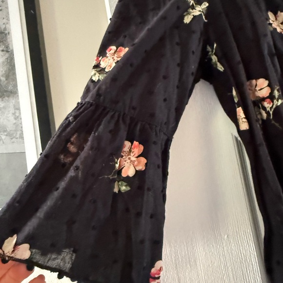Ulla Johnson Black Floral Blouse - Picture 7 of 9
